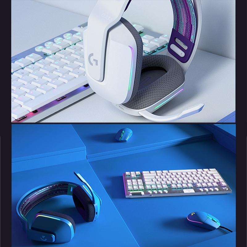 Wireless Rgb Gaming Headset With Light Speed - Blue