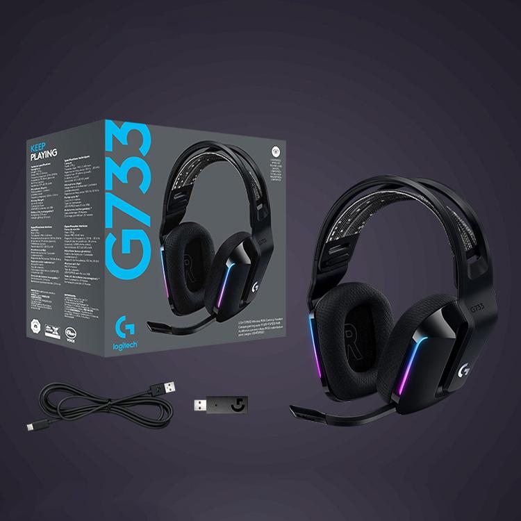 Wireless Rgb Gaming Headset With Light Speed - Blue