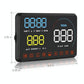 Universal Car Obd2 Hud 5.5 Inch Display Blue