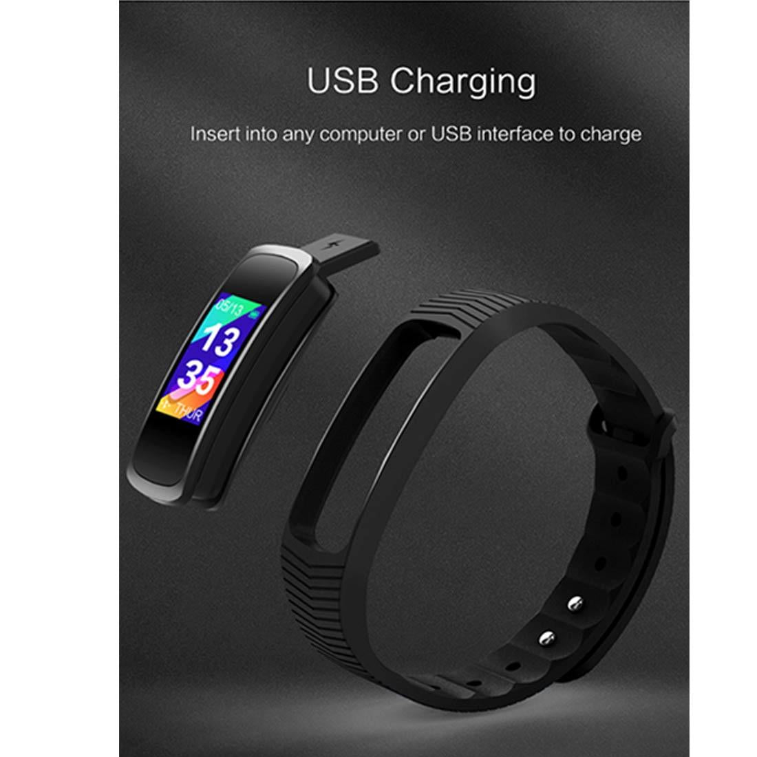 Waterproof Bluetooth Fitness Tracker - Ip67 - Blue