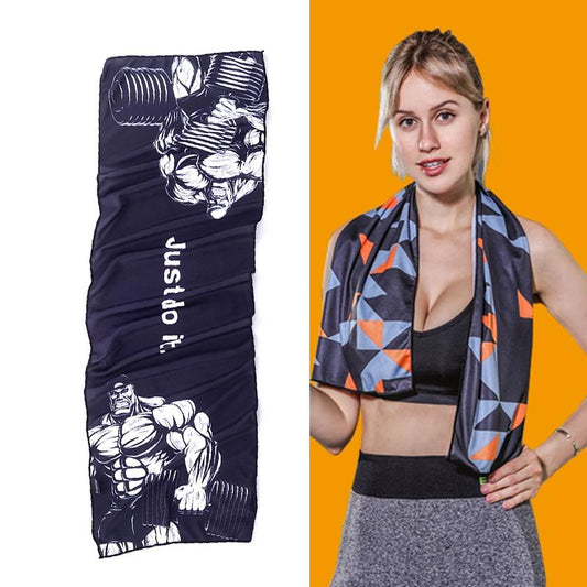 Quick Drying Gym Towel For Sports - Black Tiger