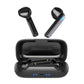 Touch Bluetooth Earphones with Charging Box & Indicator Light - Semi-in-ear - White