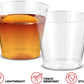 1080pcs 30ml Reusable & Disposable Plastic Shot Glasses Clear Cups Event Tastings Bulk