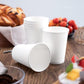 1000pcs 6oz Premium White Paper Coffee Takeaway Cups Bulk