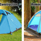 2 Person Portable Outdoor Lightweight Cycling Hiking Backpacking Camping Waterproof Tent - Blue