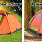 2 Person Portable Outdoor Lightweight Cycling Hiking Backpacking Camping Waterproof Tent - Orange
