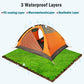 2 Person Portable Outdoor Lightweight Cycling Hiking Backpacking Camping Waterproof Tent - Orange