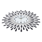 Large Modern 3D Crystal Wall Clock Luxury Art Metal Round Home Decor