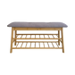 Shoe Stool Storage Rack Cabinet Multifunctional Space Saving