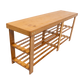 Bamboo Shoe Rack Wooden Bench Storage Organiser Cabinet Holder Stool