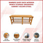 Bamboo Shoe Rack Wooden Bench Storage Organiser Cabinet Holder Stool