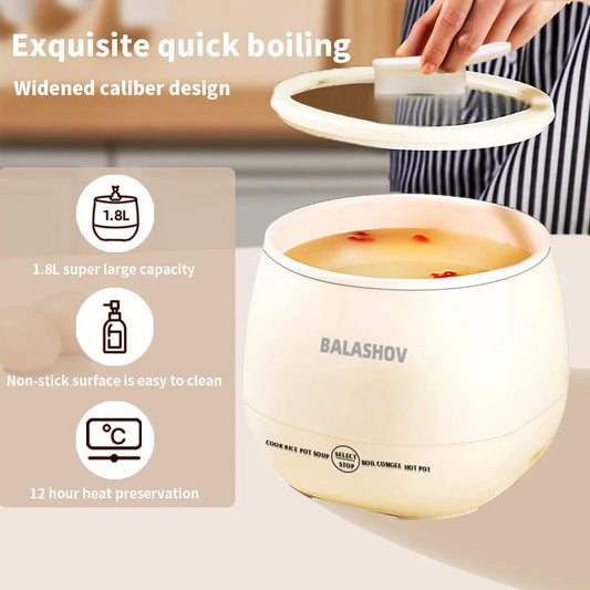NNEOBA 1.8L Mini Electric Rice Cooker – Multifunctional Compact Cooker