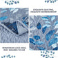 Nostalgic Quilted coverlet and pillowcovers set: Classic and Timeless - Queen size