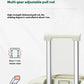 Smart Carry-On Luggage with Cup Holder & USB Charging Port - White Color Spinner Suitcase for Travel Convenience  20 inch