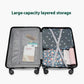 Smart Carry-On Luggage with Cup Holder & USB Charging Port - Black Color Spinner Suitcase for Travel Convenience  24 inch