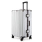 Aluminum Alloy Hard-Shell Suitcase with TSA Lock -20" Spinner Luggage in Silver