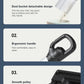 Black Portable Cordless Vacuum Cleaner - 120W, 10KPa Suction, 2000mAh Battery, Lightweight Design, with Soft Brush Attachment