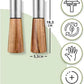 Gold Acacia Wood Pepper Grinder, Manual Multi-Purpose Spice Mill, Kitchen Seasoning Tool