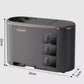 Black All-in-One Kitchen Knife and Utensil Holder - Multi-Functional Organizer with Storage Drawers