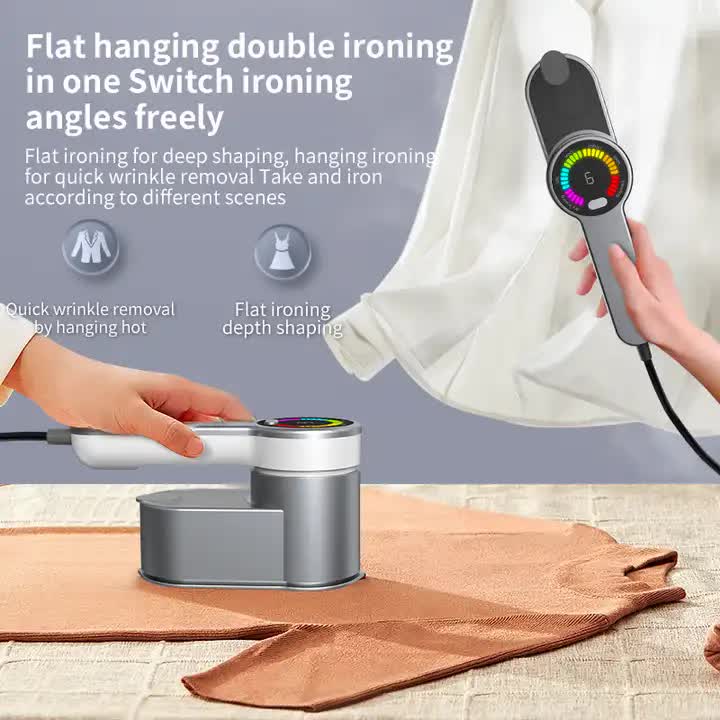 Portable Handheld Garment Steamer – Compact Clothes Iron (Grey)