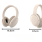 Black P3965 Foldable Bluetooth 5.3 ANC Wireless Over-Ear Headphones with Noise Cancellation