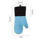 Red Spiral Pattern Silicone Oven Mitts - Heat Resistant and Non-Slip Design (1 Pair/2 PCS)