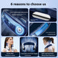 Wearable Neck Fan 2400mAh Digital Display Rechargeable – Blue