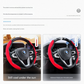 2 PCS Grey Steering Wheel Cover - Soft and Comfortable, Fits 38cm Diameter Steering Wheels