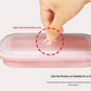 Blue Collapsible Silicone Bento Box Set - 4-Piece Food-Grade Microwave & Freezer Safe Lunch Box Set