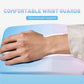 Gradual Blue Ergonomic PU Anti-Slip Mouse Pad with Wrist Support - Rectangular Gradient Desk Mat for Gaming and Office Use