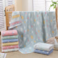 Pink Fish, 6-Layer Muslin Baby Blanket - Soft Cotton Bedding for Infants and Toddlers, 110x110cm