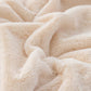 Light Blue 130*160cm Plush Toscana Rabbit Hair Throw Blanket - Soft Flannel Fleece for All Seasons, Perfect for Couch & Bed