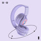Pink Bunny  Wireless Headphones - Glowing Logo, Bluetooth 5.0, 85dB Volume Limit Mode