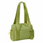 Stylish Green Mini Gym Bag & Travel Tote - Compact Duffel with Wet Pocket, Luggage Sleeve & Multiple Compartments