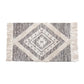 Handwoven Cotton Tassel Floor Rug for Bedroom or Living Room|Soft, Modern Geometric Design,60x90cm