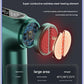 Black Heated Mini Fascia Massage Gun - LCD Display, Muscle Recovery Tool, 32 Adjustable Levels