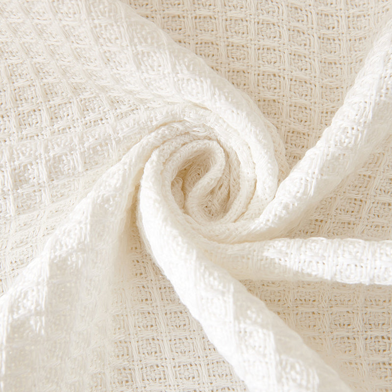 180*180CM Beige Premium Polyester Sofa Throw Blanket, 180x180 cm, Multi-Seasonal Use, Sofa Protector