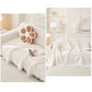 180*180CM Pink Premium Polyester Sofa Throw Blanket, 180x180 cm, Multi-Seasonal Use, Sofa Protector