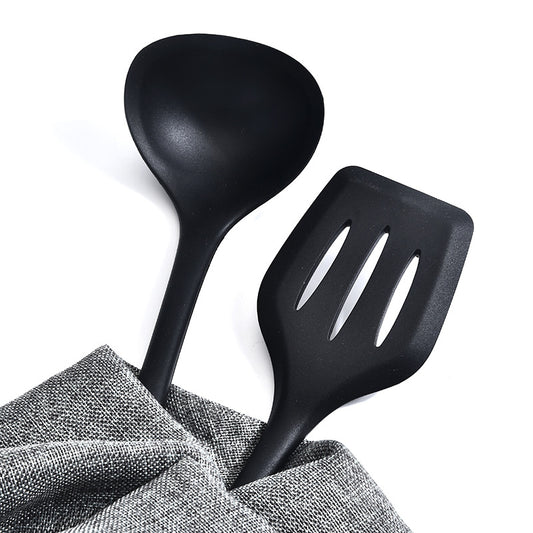 Grey 10-Piece Premium Silicone Kitchen Utensil Set - Heat Resistant, Non-Stick Cookware
