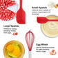 Grey 10-Piece Premium Silicone Kitchen Utensil Set - Heat Resistant, Non-Stick Cookware
