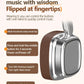 Black Compact Retro Headphones - Wireless Bluetooth, Deep Bass, Immersive Sound
