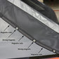 Size M Black Magnetic Car Window Sun Shade Screens & SUV Tailgate Mosquito Net Set - Breathable Bug Protection
