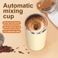 Electric Self-Stirring Mug 420ml USB Rechargeable – Stainless Steel (Yellow)