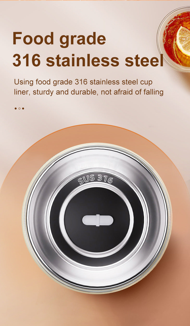 Electric Self-Stirring Mug 420ml USB Rechargeable – Stainless Steel (Yellow)