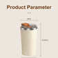 Electric Self-Stirring Mug 420ml USB Rechargeable – Stainless Steel (Yellow)