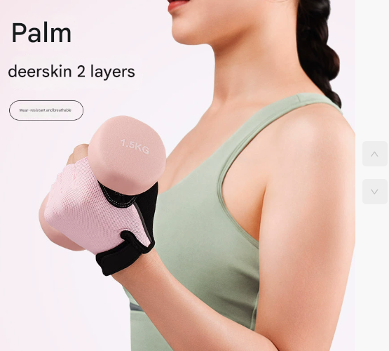 S Pink Women's Summer Cycling Gloves - Breathable Half-Finger Non-Slip Fitness Training Gloves for Weightlifting