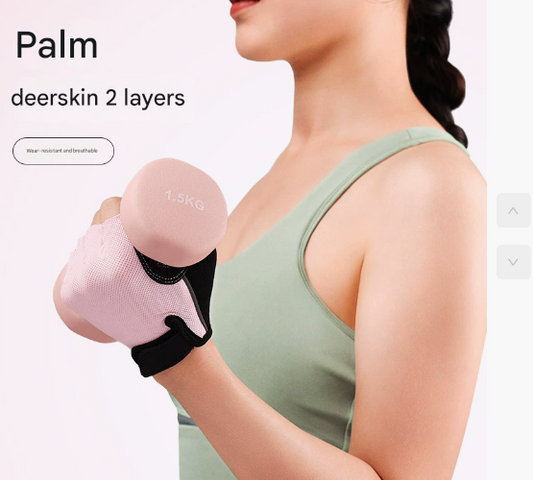 S Pink Women's Summer Cycling Gloves - Breathable Half-Finger Non-Slip Fitness Training Gloves for Weightlifting
