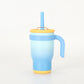 Insulated Tumbler with Handle & Straw 14oz 304 Stainless Steel – Blue (Variant 2)