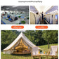 Inflatable Camping Pillow - Lightweight 46x32x12cm Travel Pillow 180g in black
