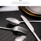 6-Piece Portable Stainless Steel Cutlery Set with Plate and Bag - Gold, Great for Camping and Travel (Teaspoon)
